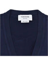 Classic V-Neck 4 Bar Stripe Cardigan Navy - THOM BROWNE - BALAAN 4