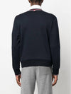 Logo Tab RWB Stripe Trimming Knit Top Navy - THOM BROWNE - BALAAN 3