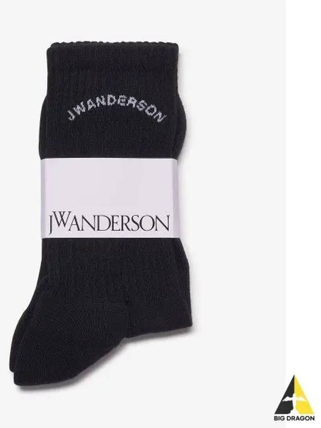 J W ANDERSON JWA Arch Logo Socks Black KW0855YN0250999 - JW ANDERSON - BALAAN 2