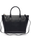 Small Classic Grain Zipper Tote Bag Black - MULBERRY - BALAAN 5