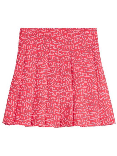 Golf Adina Print Skirt Pink - J.LINDEBERG - BALAAN 1