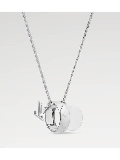 Monogram Charms Necklace Silver - LOUIS VUITTON - BALAAN 2