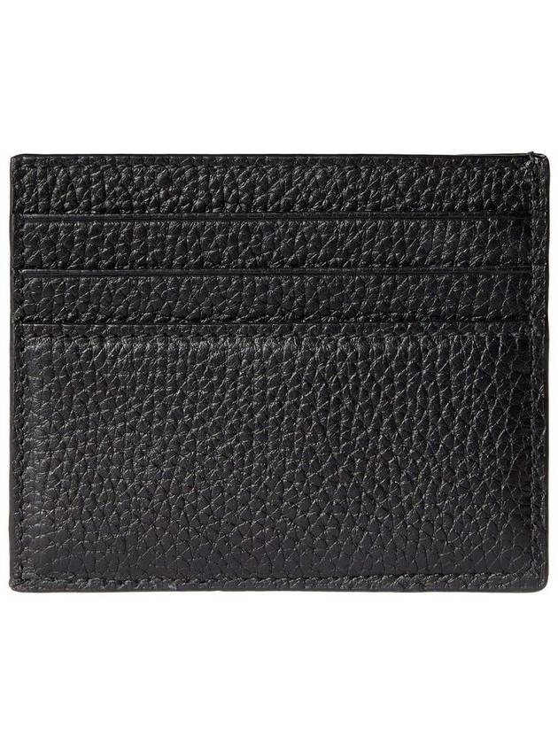 Logo Leather Card Walle Black - GUCCI - BALAAN 3