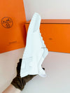 Bouncing Sneakers Mesh Suede Goatskin Blanc - HERMES - BALAAN 10