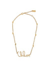 Logo Necklace Gold - CHLOE - BALAAN 2