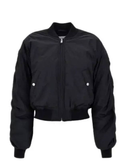 Bessime Embroidered Logo Bomber Jacket Faded Black - ISABEL MARANT - BALAAN 2