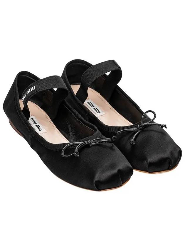 Satin Ballerinas Black - MIU MIU - BALAAN 2