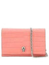 Skull Crocodile Chain Shoulder Bag Pink - ALEXANDER MCQUEEN - BALAAN 2