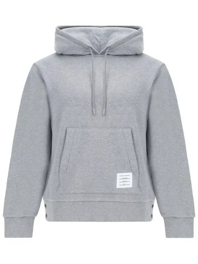 Men's Center Back Stripe Logo Patch Hoodie Grey - THOM BROWNE - BALAAN 2