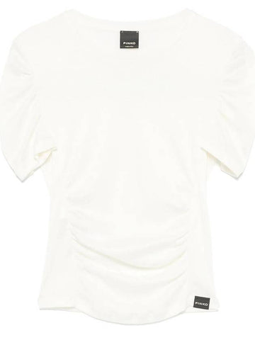 Pinko Martello Ruched-Detailing T-Shirt - PINKO - BALAAN 1