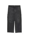 Cropped Cargo Straight Pants Black - BALENCIAGA - BALAAN 2