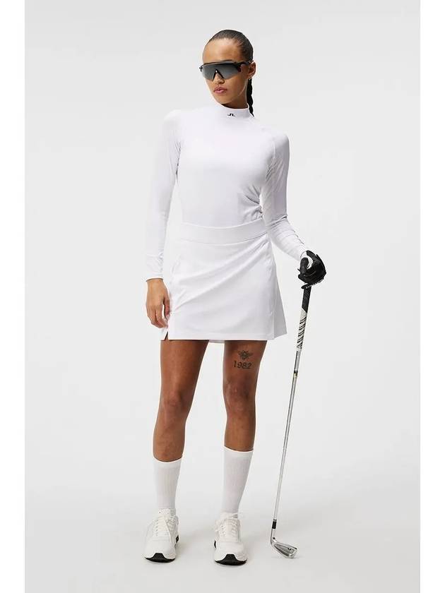 Women s Golf Amelie Mid Skirt White GWSD06338 0000 - J.LINDEBERG - BALAAN 3