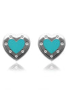 Love Tiffany Blue Heart Earrings Silver - TIFFANY & CO. - BALAAN 3