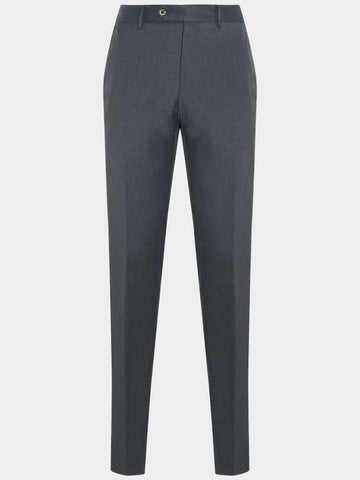 Pt Torino Dark Grey Virgin Wool Blend Stretch Jogger Pants - PT TORINO - BALAAN 1