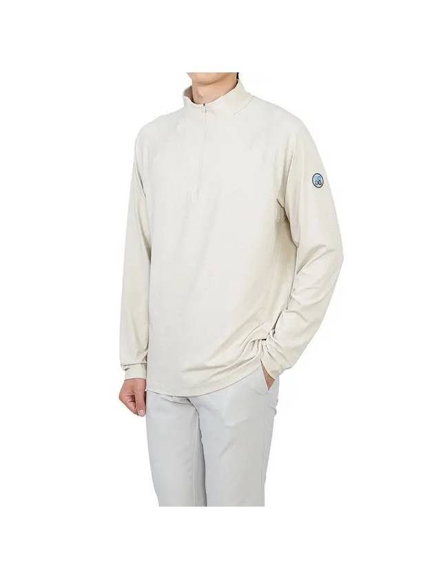 Luxe Half Zip Long Sleeve T-Shirt Grey - G/FORE - BALAAN 7