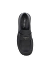 Triangle Logo Brushed Leather Loafers Black - PRADA - BALAAN 4