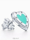 Tiffany Return to Love Blue Heart Earrings Silver Mini - TIFFANY & CO. - BALAAN 2