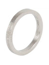 Engraving Logo Palladium Ring Silver - MAISON MARGIELA - BALAAN 1