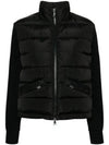 Women's Padding Zip-Up Sweatshirt Black - MONCLER - BALAAN 2