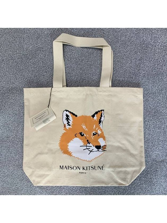 Fox Head Eco Tote Bag Ecru - MAISON KITSUNE - BALAAN 2