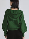 Half Zip-Up Pullover Hoodie Green - THE GREEN LAB - BALAAN 5