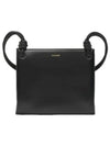 Giro Knotted Leather Small Shoulder Bag Black - JIL SANDER - BALAAN 2