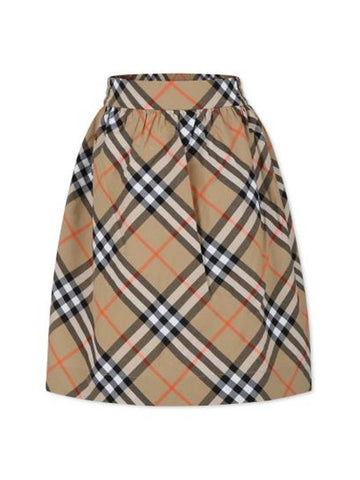 Kids Skirt 8096413 B9368 BEIGE - BURBERRY - BALAAN 1