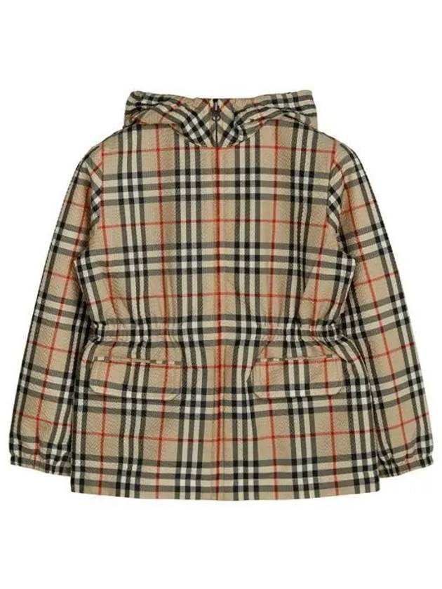 Kids Vintage Check Hooded Jacket Archive Beige - BURBERRY - BALAAN 2