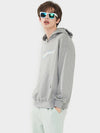 Stripe logo Hoodie Oversize fit Gray - AOX - BALAAN 5