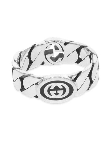 Interlocking G Wide Ring Silver - GUCCI - BALAAN 1