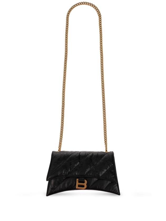 Crush XS Chain Quilted Shoulder Bag Black - BALENCIAGA - BALAAN 2