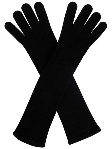 Max Mara Long Gloves Mmjock, Women's, Black - MAX MARA - BALAAN 1