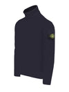 Wappen Patch Loose Fit Cotton Turtleneck Navy - STONE ISLAND - BALAAN 6