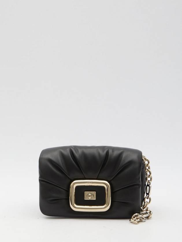 Viv' Choc Mini Leather Shoulder Bag Black - ROGER VIVIER - BALAAN 2