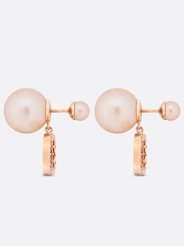 Tribales Pearls Crystals Earrings Pink Gold - DIOR - BALAAN 3