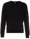Lens Wappen Cotton Sweatshirt Black - CP COMPANY - BALAAN 1