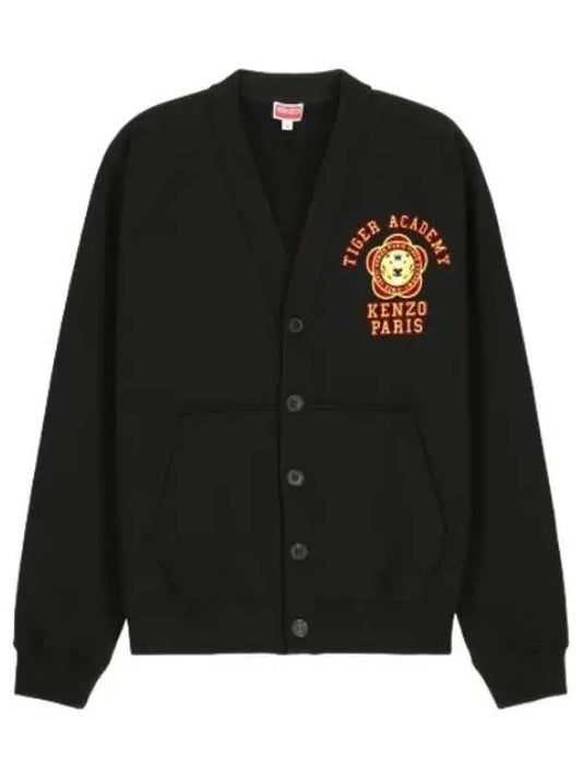 Tiger Academy Logo Cardigan Black - KENZO - BALAAN 1