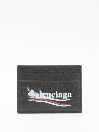 Logo Printing Leather Card Wallet Black - BALENCIAGA - BALAAN 2