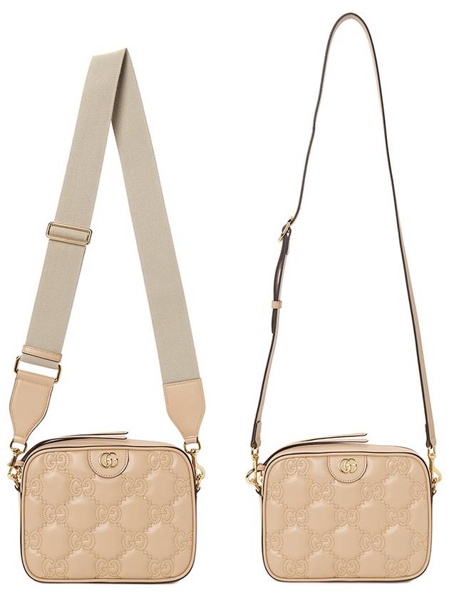 GG Matelasse Leather Cross Bag Rose Beige - GUCCI - BALAAN 9