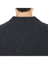 Baby Fox Patch Cosy Cardigan Dark Grey - MAISON KITSUNE - BALAAN 8