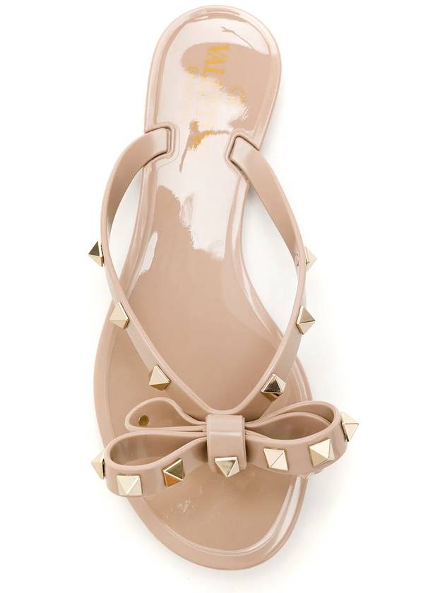 Valentino Garavani Sandals Beige - VALENTINO - BALAAN 4