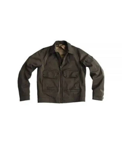 Aviator Flap Pocket Zip-up Jacket Green Lizard - TEN C - BALAAN 2