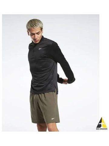 Workout Ready Quarter Zip Long Sleeve Black - REEBOK - BALAAN 1