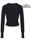 Bea Cropped Cardigan Black - VIVIENNE WESTWOOD - BALAAN 4