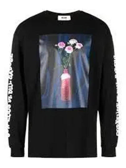 Fantastic Green Cotton Long Sleeve T-Shirt Black - MSGM - BALAAN 2