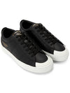 City Planet Studded Low-Top Sneakers Black - VALENTINO - BALAAN 4