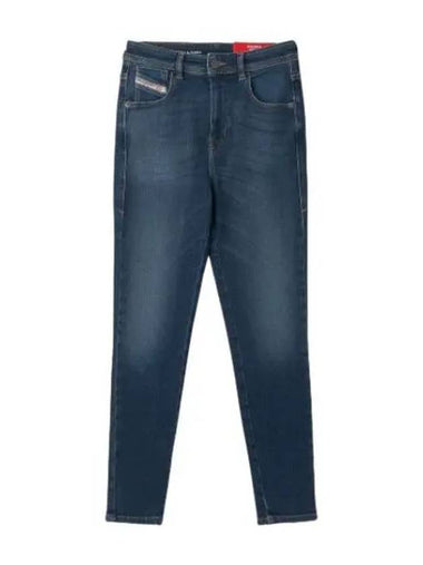 Slandy high denim pants blue - DIESEL - BALAAN 1