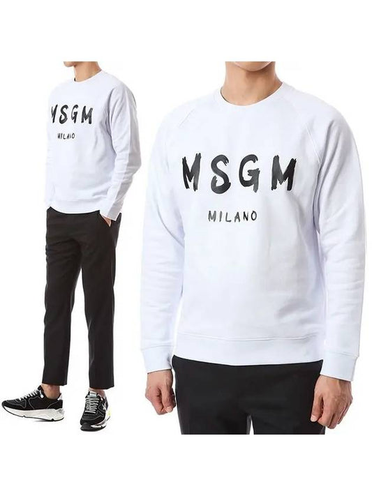 White Logo Sweatshirt 2940MM10420759901 - MSGM - BALAAN.