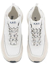 Run Around Logo Low Top Sneakers White - A.P.C. - BALAAN 4