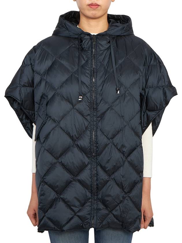 Treman Padded Cape Navy - MAX MARA - BALAAN 1